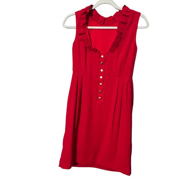 Camilyn Beth The Go Go Dress II Red Sz 0 Extra Small Preppy Old Money Academia - Picture 3 of 10